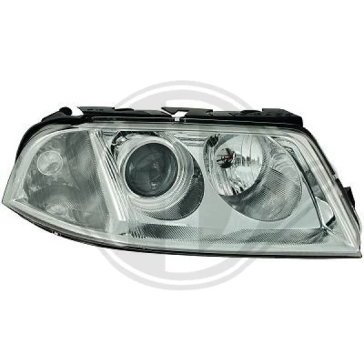 Bilde av DIEDERICHS 2246980 Frontlykter høyre H7/H7 Halogen for høyrekjøring uten motor høydejustering hovedlys VOLKSWAGEN: Passat B5 GP Stasjonsvogn
