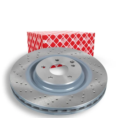 Bilde av FEBI BILSTEIN 37516 Bremseskiver framaksel 345 30 5 112 perforert / ventilert belagt MERCEDES BENZ: C Klasse Sedan, T modell, SLK