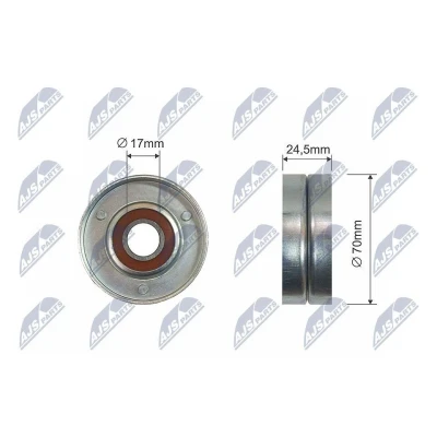 Bilde av Strammerull, kilerem med ribber, audi,seat,skoda,vw, 038 903 315 C
