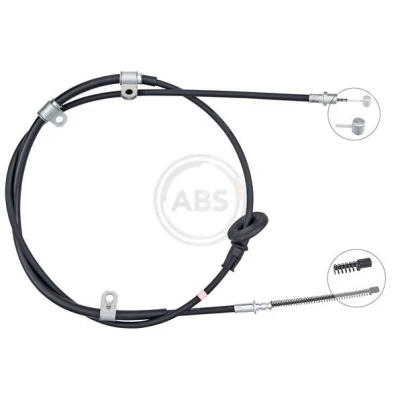 Bilde av Kabel, parkeringsbremse, Høyre bak, mitsubishi grandis, MN102248
