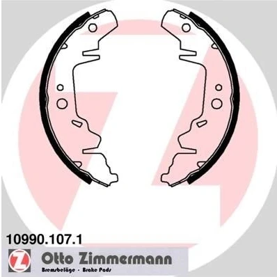 Bilde av ZIMMERMANN 10990.107.1 Bremsesko 254 57 Bildet viser leveranseinnholdet CHRYSLER: Voyager / Grand 3