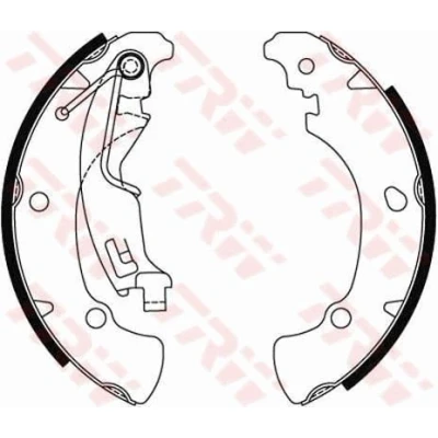 Bilde av TRW GS8488 Bremsesko 203 38 AP LOCKHEED FIAT: Grande Punto Hatchback, II Hatchback