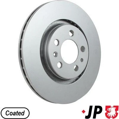Bilde av JP GROUP 1163109200 Bremseskiver framaksel 280 22 5 ventilert belagt VOLKSWAGEN: Golf 4, New Beetle Cabrio, 4 Variant, SKODA: Octavia 1 Combi