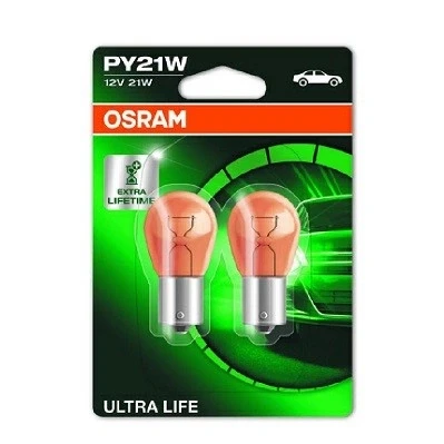 Bilde av OSRAM ULTRA LIFE 7507ULT 02B Lyspærer 12 21 PY21W MERCEDES BENZ: Vito Minibuss, Sprinter 3.5 T Van, E Klasse modell
