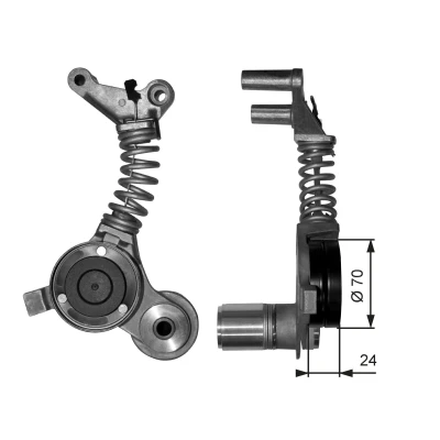 Bilde av GATES FleetRunner Micro V Kit T38406 Svingningsdemper, kilerem med ribber AUDI: A4 B6 Avant