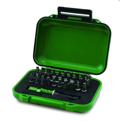 Bilde av TOPTUL GABW3102 Bit skralle, reversibel sekskant, Krysspor (PH), Pozidriv (PZ), torx, Torx TR plastboks