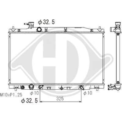 Bilde av DIEDERICHS DCM2195 Radiator 733 400 26 Climate HONDA: CR V 3