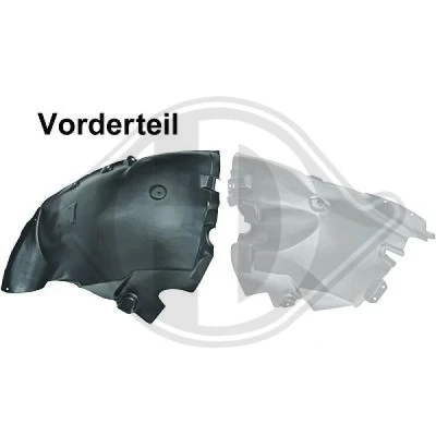 Bilde av DIEDERICHS 1663013 Hjulbue foran, framaksel venstre MERCEDES BENZ: Sprinter 3.5 T Van, 5 Van