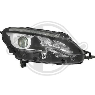 Bilde av DIEDERICHS 4227782 Frontlykter høyre PY21W, H7 LED, Halogen med kjørelys for høyrekjøring motor høydejustering hovedlys