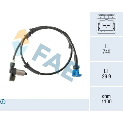 Bilde av FAE 78563 ABS Sensor induktiv 2 740