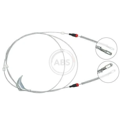 Bilde av A.B.S. K11265 Bremsekabel 2664 Skivebrems for høyre/venstre ratt OPEL: Manta B Sedan