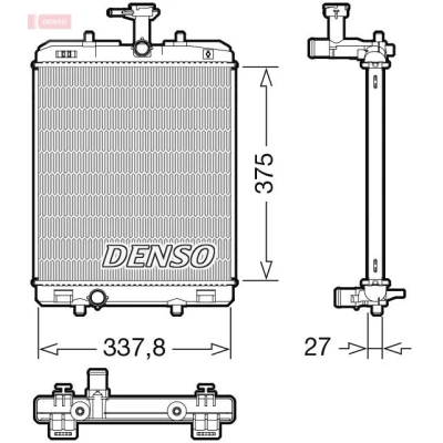 Bilde av DENSO DRM50134 Radiator 375 352 27