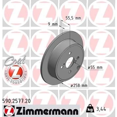 Bilde av Bremseskive, Bakaksel, toyota corolla, corolla kombi, sedan, verso, 42431 02070