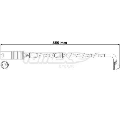 Bilde av TOMEX brakes TX 30 80 Bremsebeleggslitasje framaksel BMW: X1, 3 Sedan, Touring