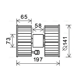 Bilde av PRASCO BW8483 Elektromotor, innendørsvifte 12 BMW: X3