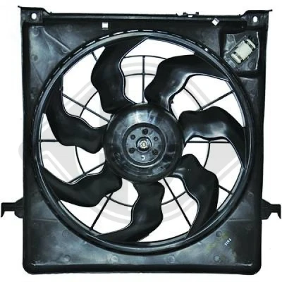 Bilde av DIEDERICHS 8683502 Kjølevifte 340mm 12V 220W med kjølerøufteramme (kant)