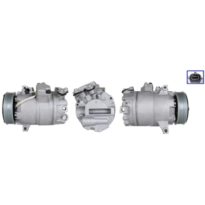 Bilde av LUCAS ACP01268 Kompressor PAG 46 R134a med tetning NISSAN: Qashqai / Qashqai+2 I