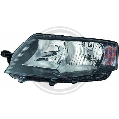 Bilde av DIEDERICHS 7832981 Frontlykter venstre PWY24W, H15, H7 med motor for høydejustering hovedlys