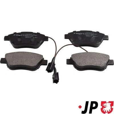 Bilde av JP GROUP 3363602310 Bremseklosser framaksel med integrert slitasjevarselkontakt FIAT: 500 Hatchback, Punto Evo C Cabrio