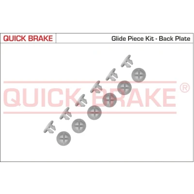 Bilde av QUICK BRAKE 6859K Tilbehørsett, bremsesko