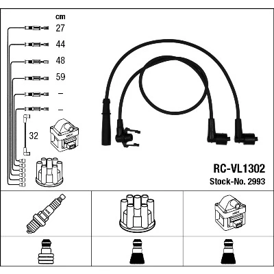 Bilde av NGK 2993 Pluggledninger 5