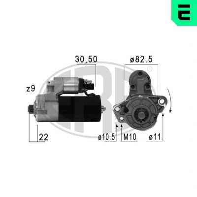 Bilde av ERA 220683A Starter 12 2 9 VOLKSWAGEN: Touareg I