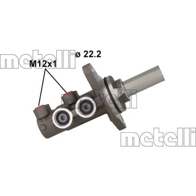 Bilde av METELLI 05 1164 Hovedsylinder 22,20 Aluminium