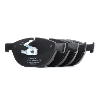 Bilde av BOSCH 0 986 494 429 Bremseklosser Low Metallic med antihyle blikk, kolbleklips BMW: 5 Sedan, 7, Touring