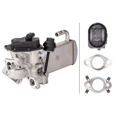 Bilde av HELLA 6NU 358 167 031 Eksosreturmodul med tetning, EGR kjøler ventil AUDI: Q5, A5 B8 Sportback, A6 C7 Avant