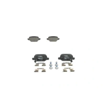 Bilde av BOSCH 0 986 494 935 Bremseklosser Low Metallic med integrert slitasjevarselkontakt, akustisk slitasjevarsel skruer fjær, tilbehør