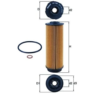 Bilde av Oljefilter MAHLE ORIGINAL OX 1146D