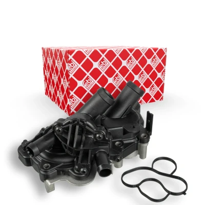 Bilde av FEBI BILSTEIN 103347 Vannpumpe 28 Aluminiumstøpegods plast med kapsling VOLKSWAGEN: Golf 7, Polo V Hatchback, AUDI: A3 Sportback, A1 Hatchback