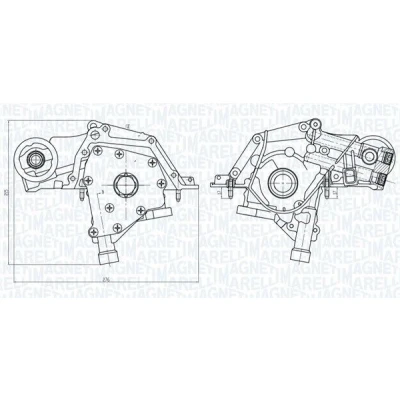 Bilde av Oljepumpe, alfa romeo,fiat,lancia,opel, 55195304, 55269961