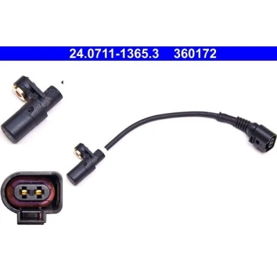 Bilde av ATE 24.0711 1365.3 ABS Sensor 226 AUDI: A3 Hatchback, TT Coupé, VOLKSWAGEN: Golf 4, 4 Variant, SKODA: Octavia I 1 Combi