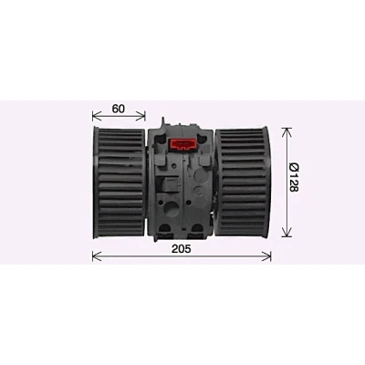 Bilde av PRASCO RT8654 Elektromotor, innendørsvifte 12
