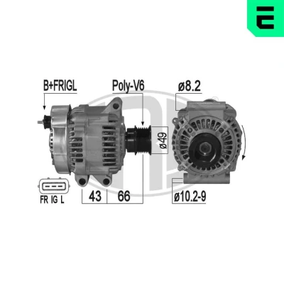 Bilde av ERA 209302A Dynamo 14V 105A MINI: Hatchback, Cabrio