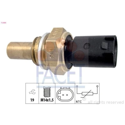 Bilde av Sensor, oljetemperatur FACET 7.3350