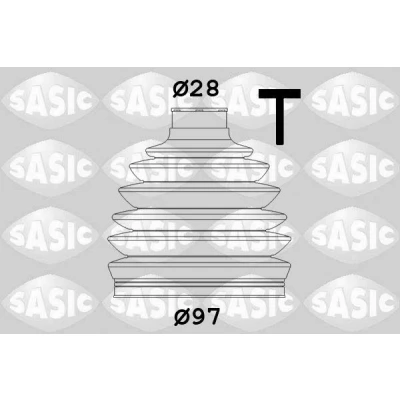 Bilde av SASIC 1906061 Drivakselmansjett framaksel, hjulside Termoplast VOLKSWAGEN: Transporter 5, 5 Bus, Multivan (7HM, AUDI: A3 Sportback