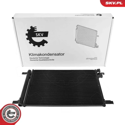 Bilde av ESEN SKV 86SKV006 Kondensator med tørker Aluminium 573mm VOLKSWAGEN: Golf 7 Variant, 7, Passat B8 AUDI: A3 Sportback