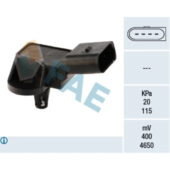 Bilde av Sensor, sugerørtrykk, audi,seat,skoda,vw, 06B 906 051, 1706