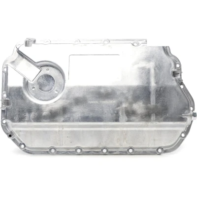 Bilde av METZGER 7990049 Bunnpanne med oljeplugg uten oljekartetning, hull for oljenivåmåler presstøpt aluminium AUDI: A4 B5 Avant, A6 C5 A8 D2