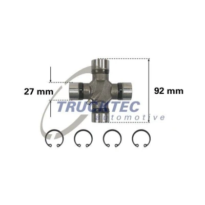 Bilde av TRUCKTEC AUTOMOTIVE 02.34.043 Hardyskive MERCEDES BENZ: Sprinter 3.5 T Van, Minibuss