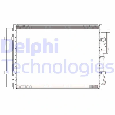 Bilde av DELPHI CF20303 Kondensator med tørker 13 8 485 HYUNDAI: ix20