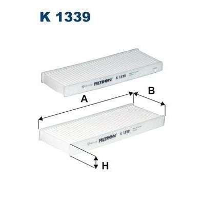 Bilde av FILTRON K 1339 2x Kupéfilter Partikkelfilter 239 85 20