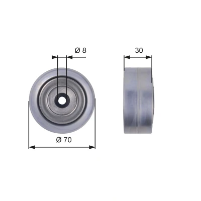 Bilde av GATES FleetRunner Micro V Kit T36386 Styrerulle AUDI: A6 C6 Sedan, Avant