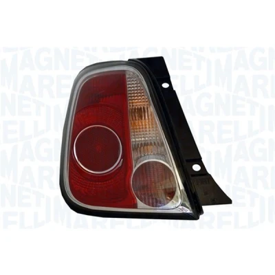 Bilde av MAGNETI MARELLI 714027040787 Baklykter venstre PY21W, RY10W, P21W svart med pæreholder FIAT: 500 Hatchback