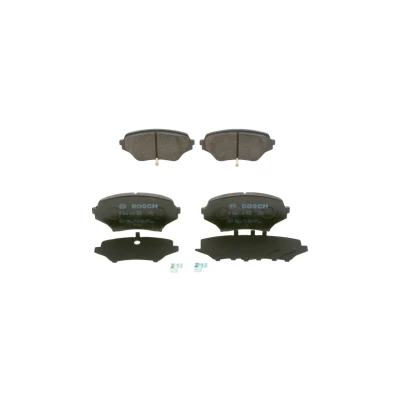 Bilde av BOSCH 0 986 494 322 Bremseklosser Low Metallic med akustisk slitasjevarsel antihyle blikk, montageanvisning MAZDA: MX 5 3