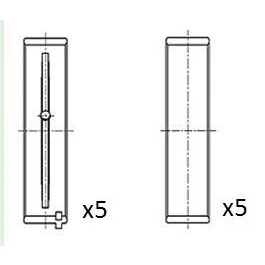 Bilde av FAI AutoParts BM1019 STD Veivaksellager