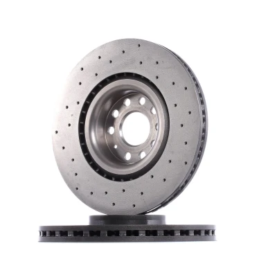 Bilde av BREMBO 09.C892.1X Bremseskiver 345 30 5 perforert / ventilert belagt høy karbon med skruer VOLKSWAGEN: Passat B6 Variant, GOLF 5, 6
