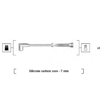 Bilde av MAGNETI MARELLI 941145350732 Pluggledninger RENAULT: Kangoo I